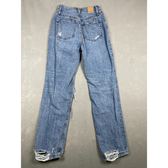 We The Free Crvy Jeans Womens 26 Heavily Distressed Jeans Button Fly High-rise - Picture 6 of 16